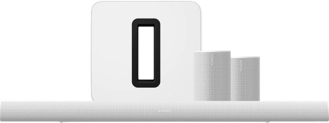 Sonos Arc Ultra und Era 100 Heimkino-Set in Weiß mit Wi-Fi - Bild 1
