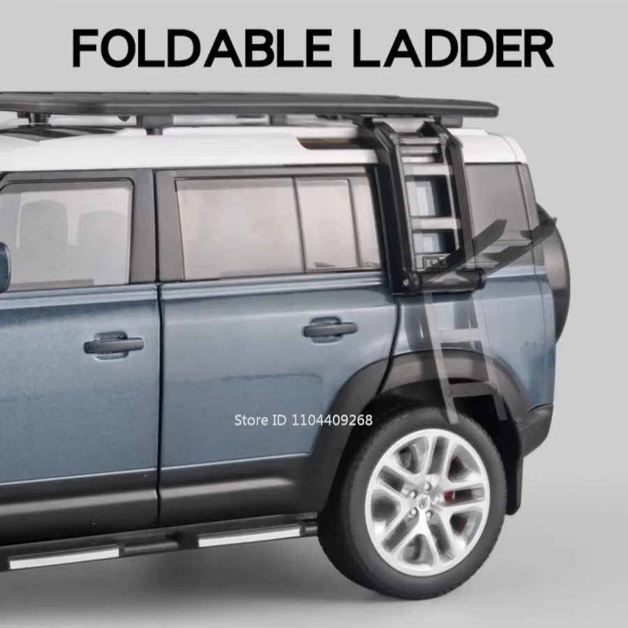 MAKEDA Land Rover, Legierungsmodellauto, 1:18, mit Licht und Sound - Bild 2