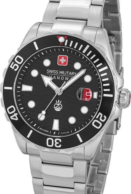 Swiss Military Hanowa Armbanduhr, Quarz, Edelstahl, 44 mm, Herren, 20 ATM - Bild 1