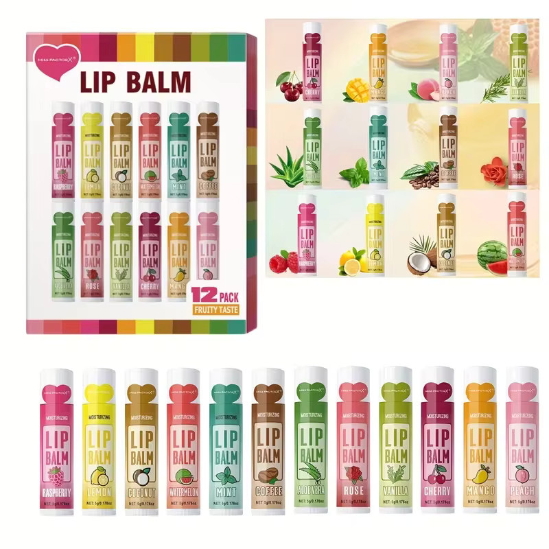 Xinn Lippenbalsam-Set, Damen, 12 Stück - Bild 6