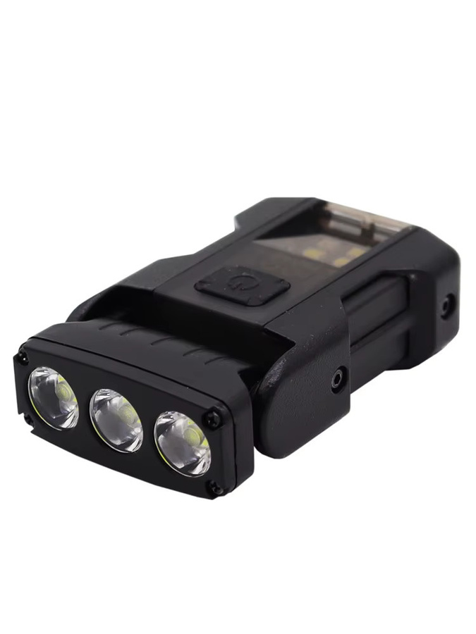 VULPO Taktische EDC Mini Taschenlampe mit COB-Licht in Schwarz für Molle-Systeme und Rucksackgurte - Bild 4