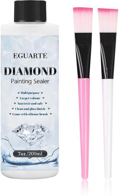 Diamant Malerei Versiegelungskleber in Transparent für Diamond Art Puzzles und DIY Perlen Basteln mit glänzendem Finish - Bild 1