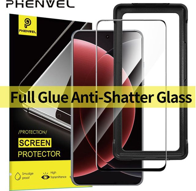 Xiaomi Mi 15 Ultra und Mi 15 Pro 3D Schutzglas Displayschutzfolie transparent mit Fingerabdruck-Entsperrung und bruchsicherer gehärteter Folie - Bild 1