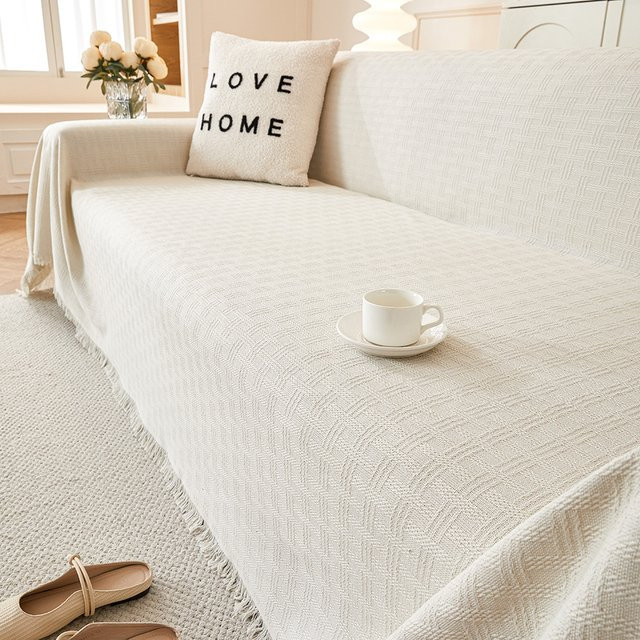Waschbarer Couchbezug aus atmungsaktivem Stoff für Loveseat, Liegestuhl oder Futon in Dunkelkhaki und Beige - Bild 1