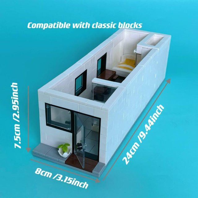 Linyi toy Stadtgebiet Haus Villa Bausteine Spielset ab 3-6 Jahren - Bild 1