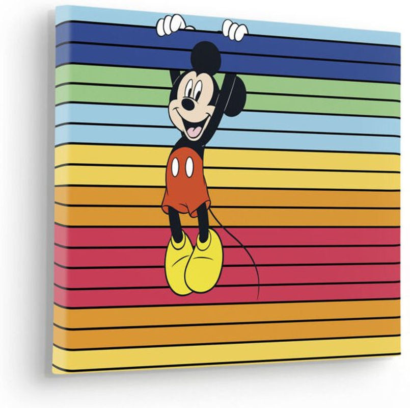 Komar Disney Mickey Band Of Color Leinwandbild für Kinderzimmer, mehrfarbig, B: 40 cm, H: 30 cm - Bild 1