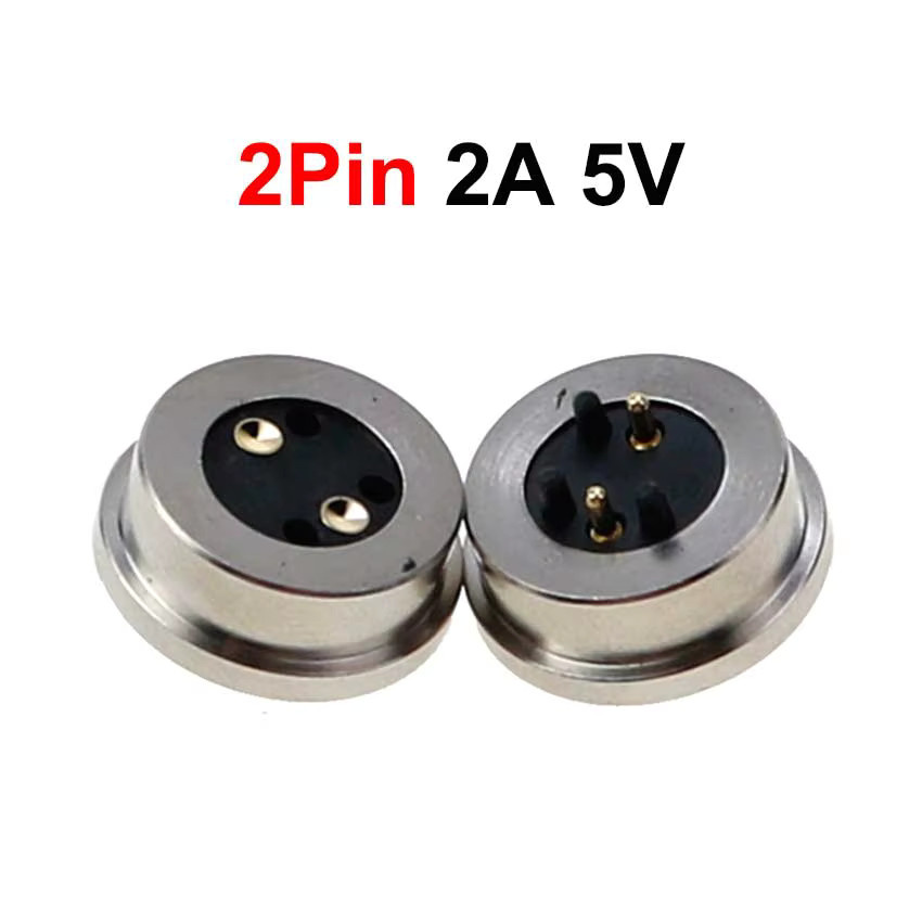 ChengHaoRan Magnet-Saugfeder-Pogo-Pin Stecker-Buchse-Sonde Set, 2/3/4/5/6-polig, wasserdichter DC-Magnetanschluss für Ladekabel, Silber - Bild 2