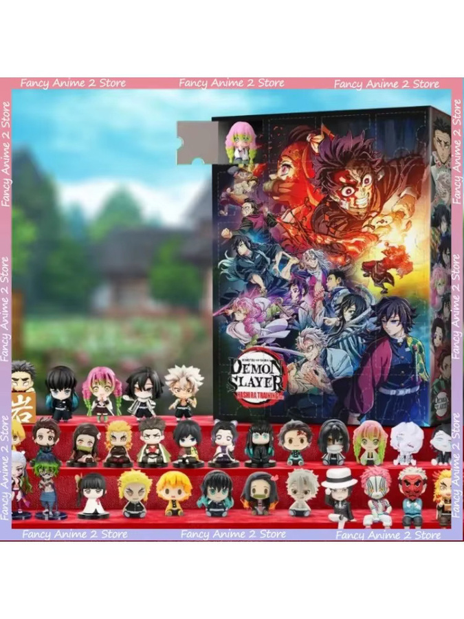 MINISO Heißer Akaza Obanai Kanroji Mitsuri Countdown-Kalender, 24-Tage-Überraschungsbox, Anhänger - Bild 3