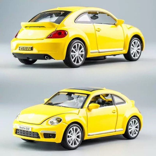 RMZ city Käfer GSR Auto T1 Bus Modell, Maßstab 1:32, mit Licht und Sound, Metall - Bild 1