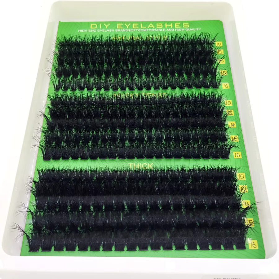 AMSDCN Künstliche Wimpern Wispy Einzelwimpern-Extensions, Unisex - Bild 4