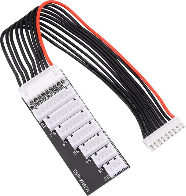 Z-SEN Lithium-Batterie Balance Lade Board Adapter für 2S bis 8S mit JST XH Anschluss in Schwarz - Bild 1
