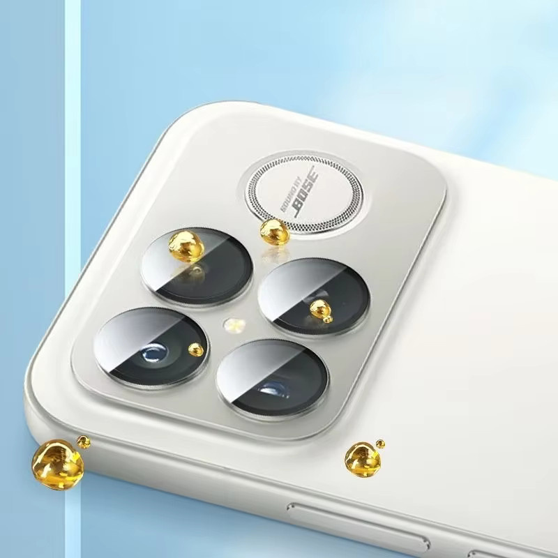 Transparente Kameraobjektivschutzfolie mit Legierungsring für Xiaomi Poco F8, F7 Ultra und X6 Pro, kratzfeste Schutzkappe in Schwarz und Transparent - Bild 4