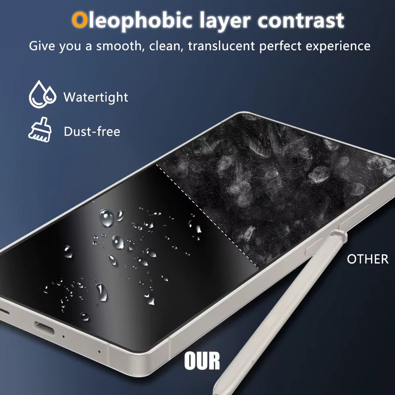 2 Stück Samsung Displayschutzfolien aus gehärtetem Glas, transparent, für Galaxy S21 S22 S23 S24 S25 Ultra und S24 Plus - Bild 3