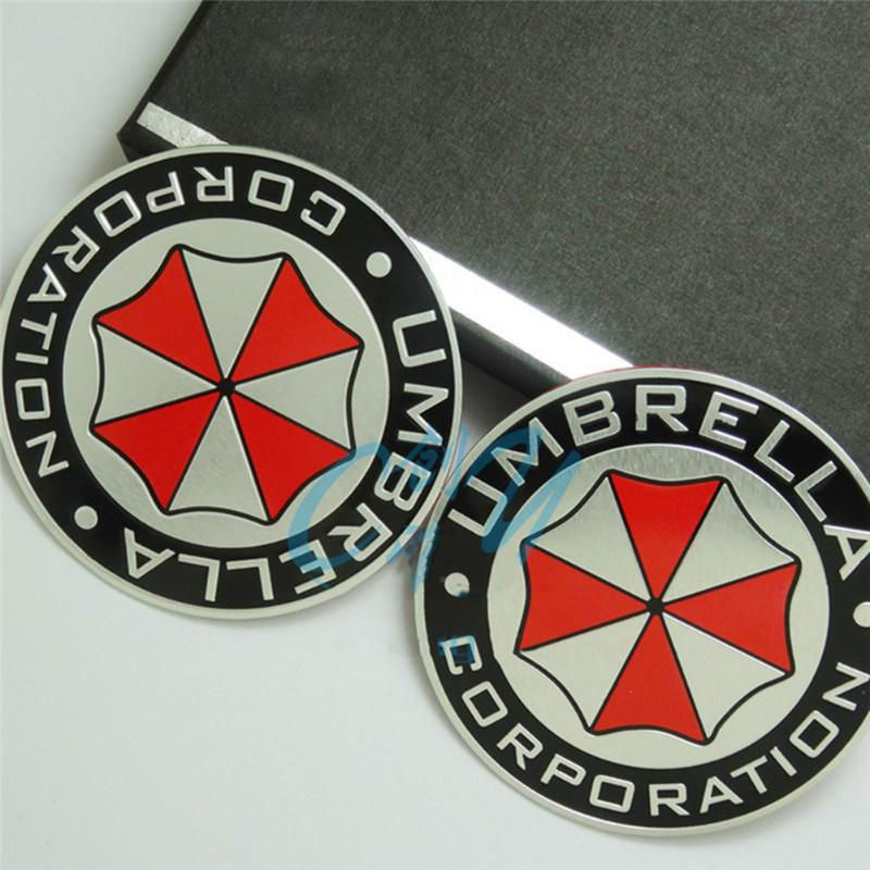 Resident Evil Umbrella Corporation 3D Aufkleber aus Aluminiumlegierung in Mango-Orange - Bild 3