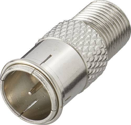 Renkforce RF-4196964 F-Verbinder mit F-Buchse und F-Quick-Stecker in Silber - Bild 1