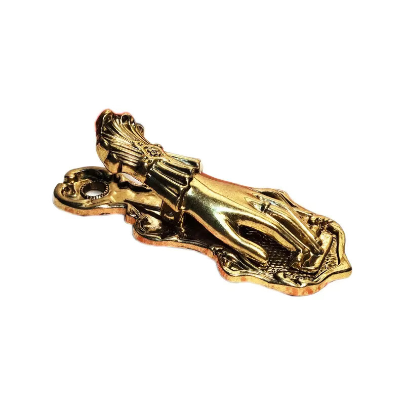 Fromthenon Vintage-Notizbuchclip aus Metall in Gold, handgeformter Buchclip als dekorative Aufbewahrung - Bild 4