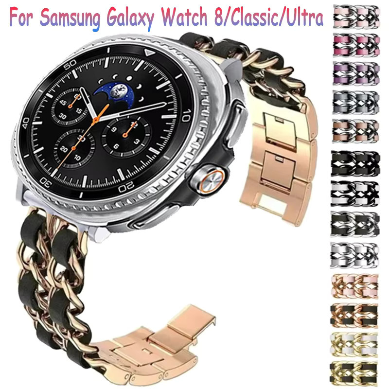 Samsung Uhrenarmband Edelstahl, Leder, Unisex - Bild 2