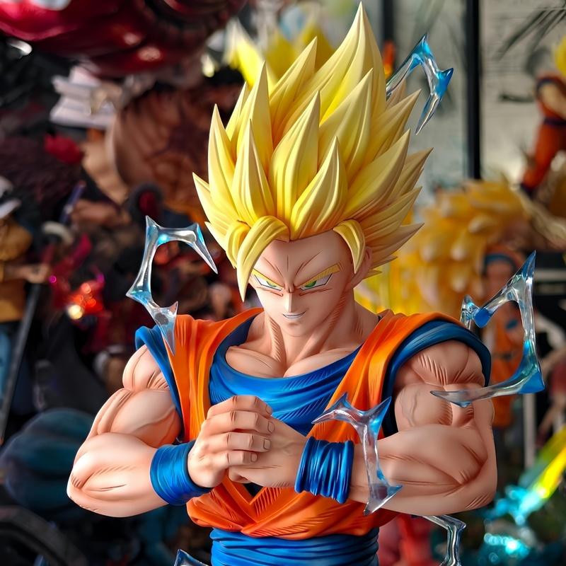 Dragon Ball Super Saiyan Goku Actionfigur 30 cm weiß - Bild 2