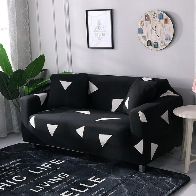 BC-Warm Home Universal Sofabezug mit geometrischem Muster, elastisch und rutschfest, Mehrfarbig, Breite: 90-140 cm - Bild 1