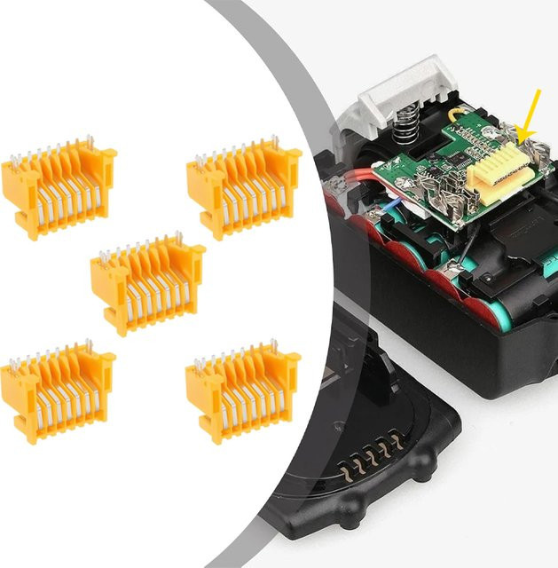 PCB BMS Ladeschutzplatine mit Anschlussklemme als Adapter Konverter für Makita 18V Li-Ionen-Akku BL1830 - Bild 1