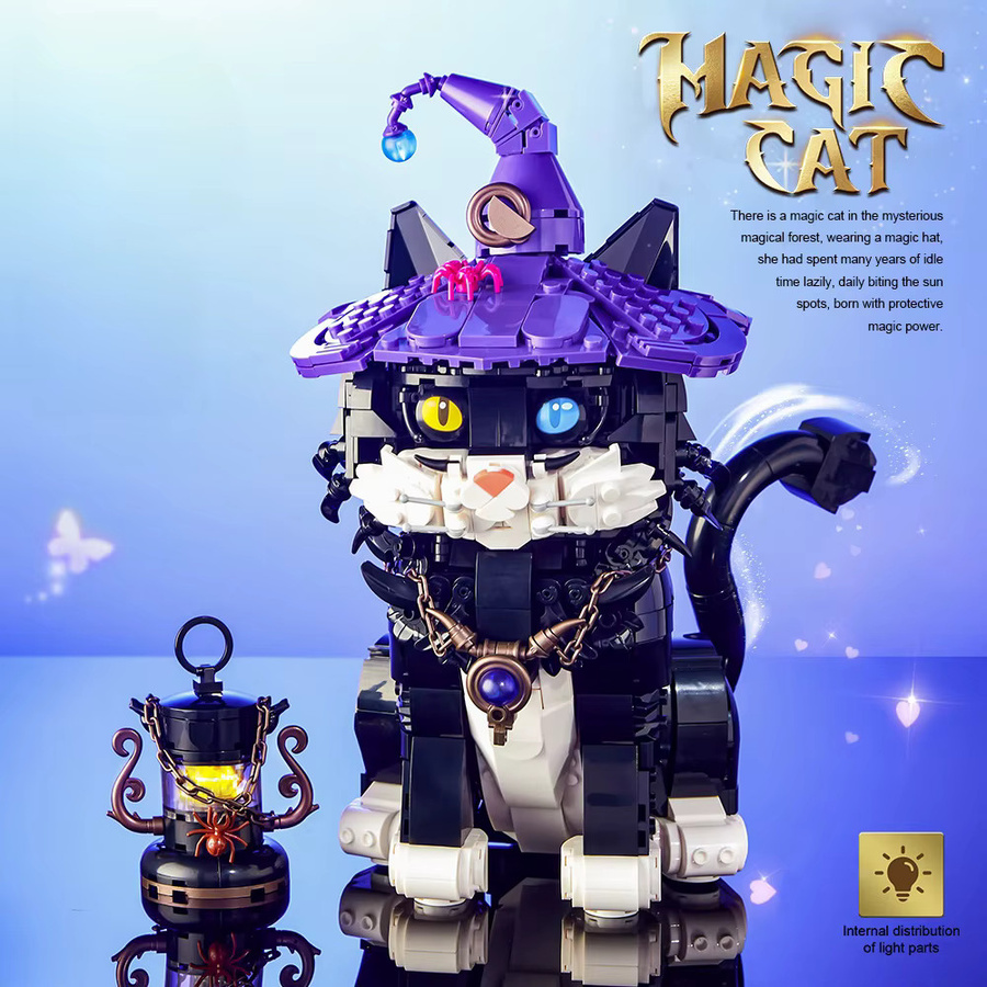 FUNXINEE Magische Katze Bausteine, MOC Modell, Bunt / Mehrfarbig - Bild 4