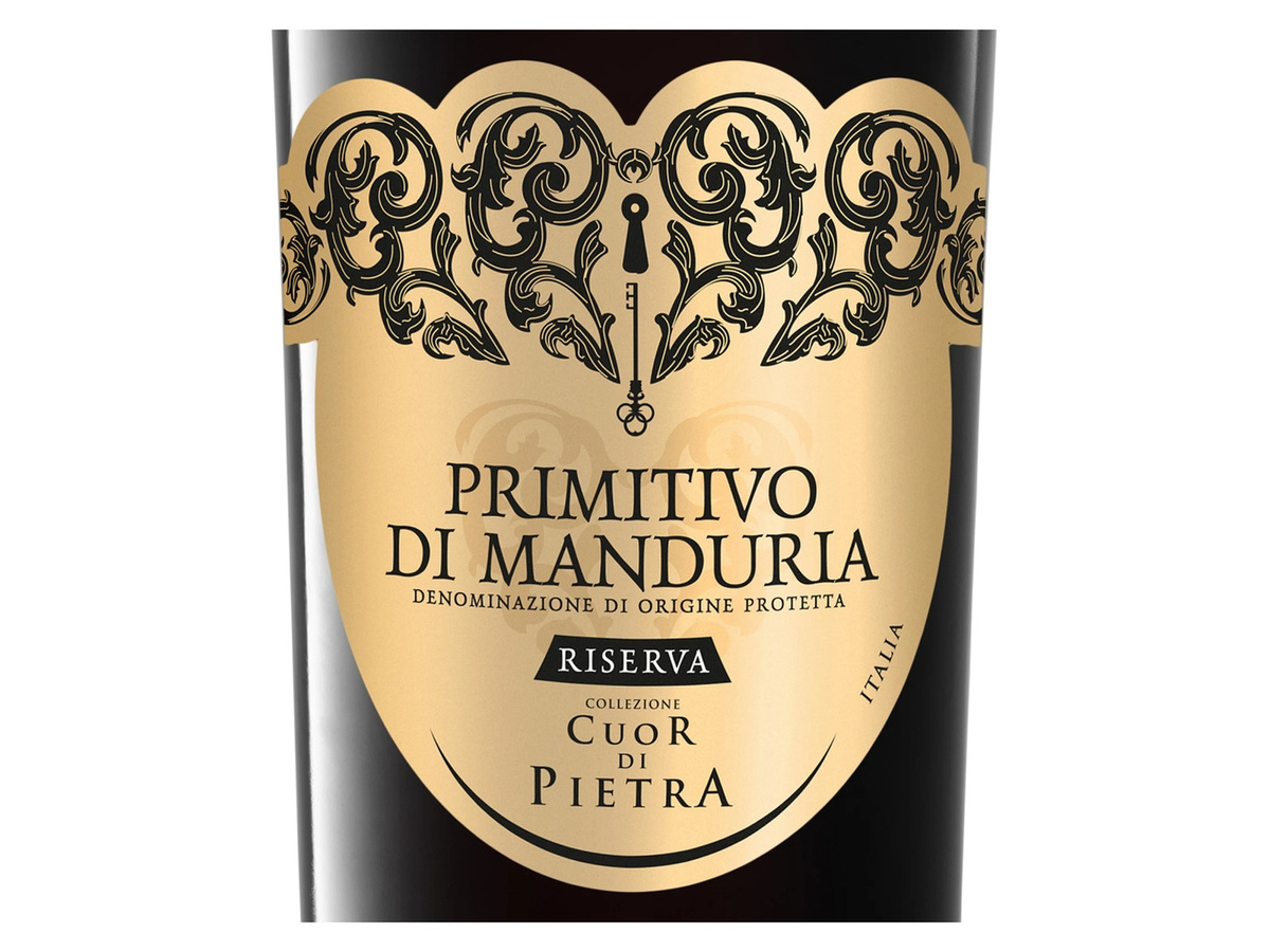 Cuor die Pietra Primitivo di Manduria Riserva halbtrocken Rotwein 2022 0,75 l - Bild 2