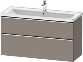 Duravit Waschtischunterschrank D-Neo wandhängend in Grau Matt mit 2 Türen B/T/H: 118,4 x 45,2 x 62,5 cm - Bild 1