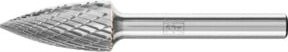 PFERD Hartmetall Frässtift Spitzbogen SPG universal mittel kreuzverzahnt, Durchmesser: 12 mm, Länge: 25 mm, Schaft-Durchmesser: 6 mm, Farbe: Silber - Bild 1