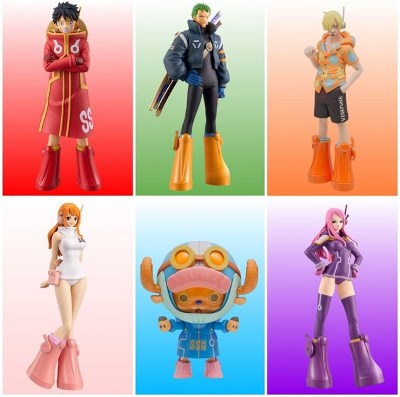 Bandai One Piece Anime Actionfigur Nami Bonney Zoro PVC Modell, mehrfarbig, Höhe: 18 cm - Bild 1