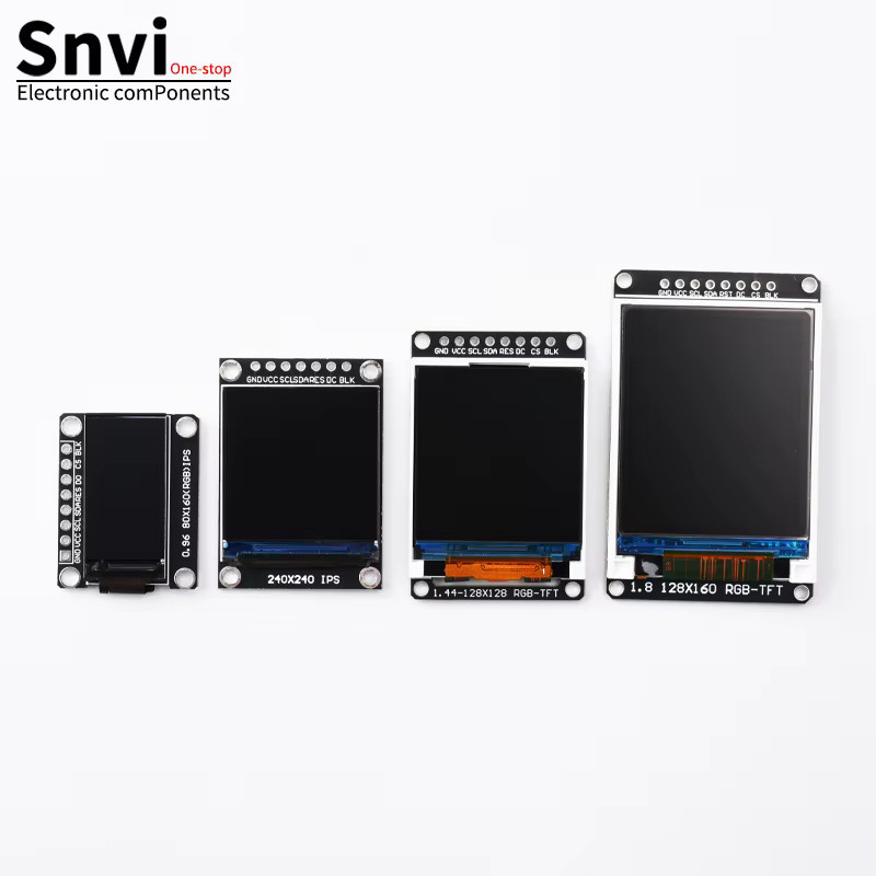 Snvi TFT IPS LCD Display Modul mit 7P SPI Schnittstelle und ST7735 ST7789 Treiber in Schwarz für Arduino ESP32 - Bild 2