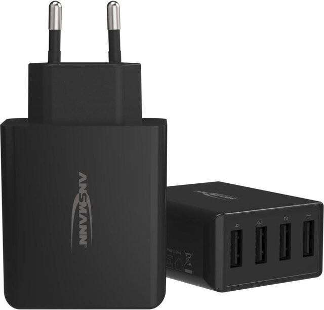 Ansmann HomeCharger HC430 USB-Ladegerät mit 4 USB-A Ports in Schwarz - Bild 2