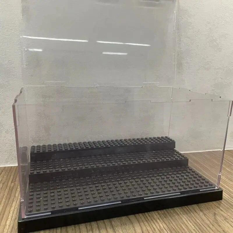 Wucifang Bags Staubdichte Acryl Vitrine für Bausteine und Modelle in Transparent und Grau - Bild 1