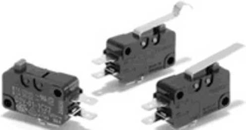 Omron D3V-6G-1C3-K Mikroschalter Schwarz 250 V/AC 16A - Bild 1