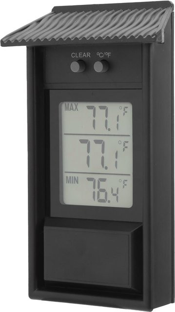 TOMTOP JMS Digitales Thermometer Außen Wasserdicht Temperaturmesser Messgerät für Garten und Gewächshaus in Schwarz - Bild 1