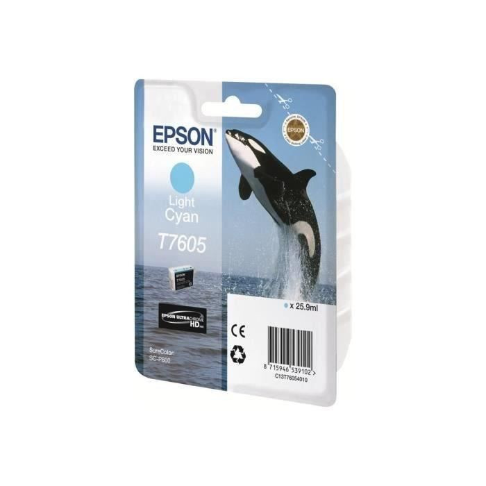 Epson Original Photo Tinte Cyan T7605 C13T76054010 - Bild 2