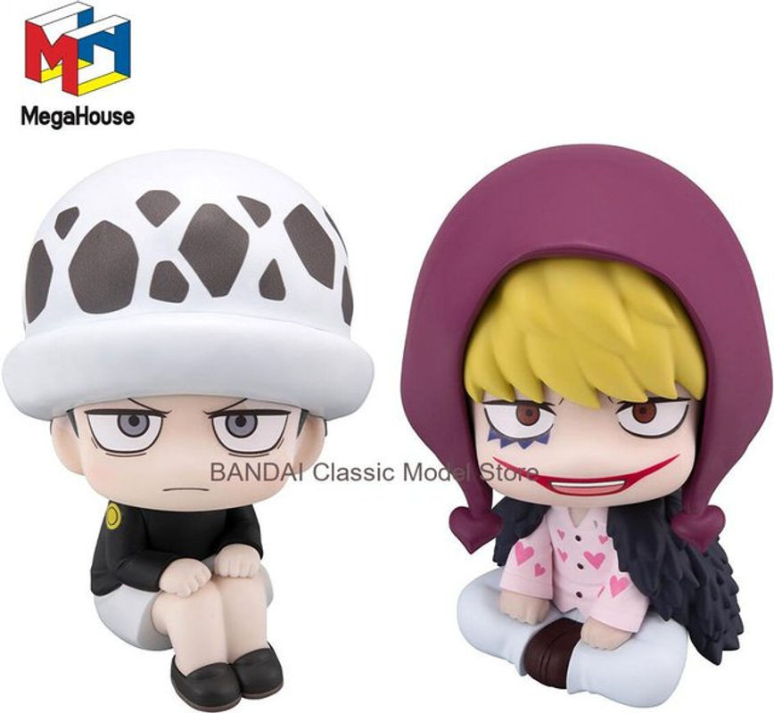 MegaHouse Look up ONE PIECE Actionfigur Trafalgar D. Water Law und Donquixote Rosinante Q-Version Anime-Modell, mehrfarbig, Höhe: 11 cm - Bild 1