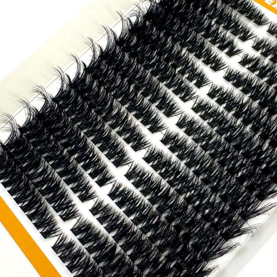 AMSDCN Wimpernbüschel, 14 Reihen, Black, Unisex - Bild 4