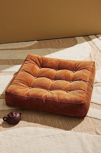Luca Bodenkissen Manchester Corduroy in Pastill, B/T/H: 64 x 64 x 15 cm - Bild 1