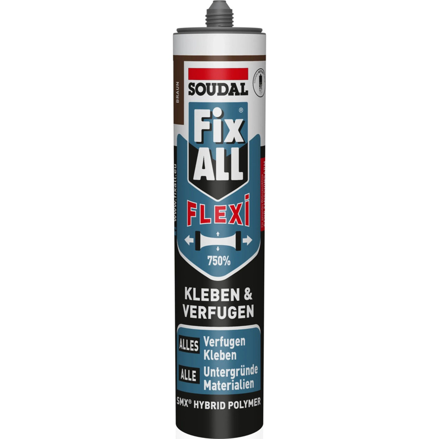 Soudal Fix All Flexi MS-Polymer Klebstoff und Dichtstoff in Braun, 470 g - Bild 2
