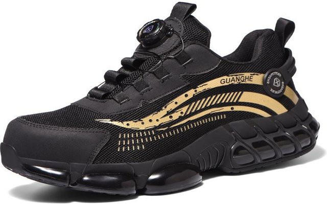 Shoekeeper Sicherheitsschuhe mit Stahlkappe für Herren und Damen in Gold, Größe 42 - Bild 1