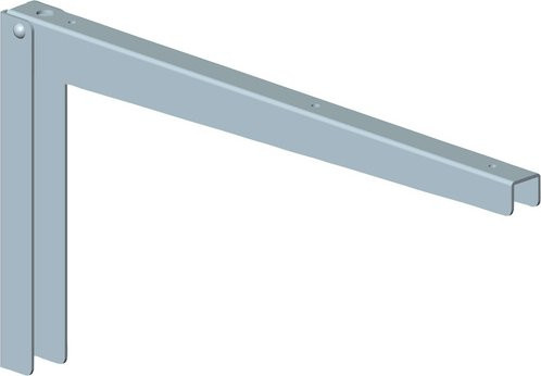 ELEMENT SYSTEM Wandkonsole Klapp-Konsole aus verzinktem Stahl in Silber - Bild 1