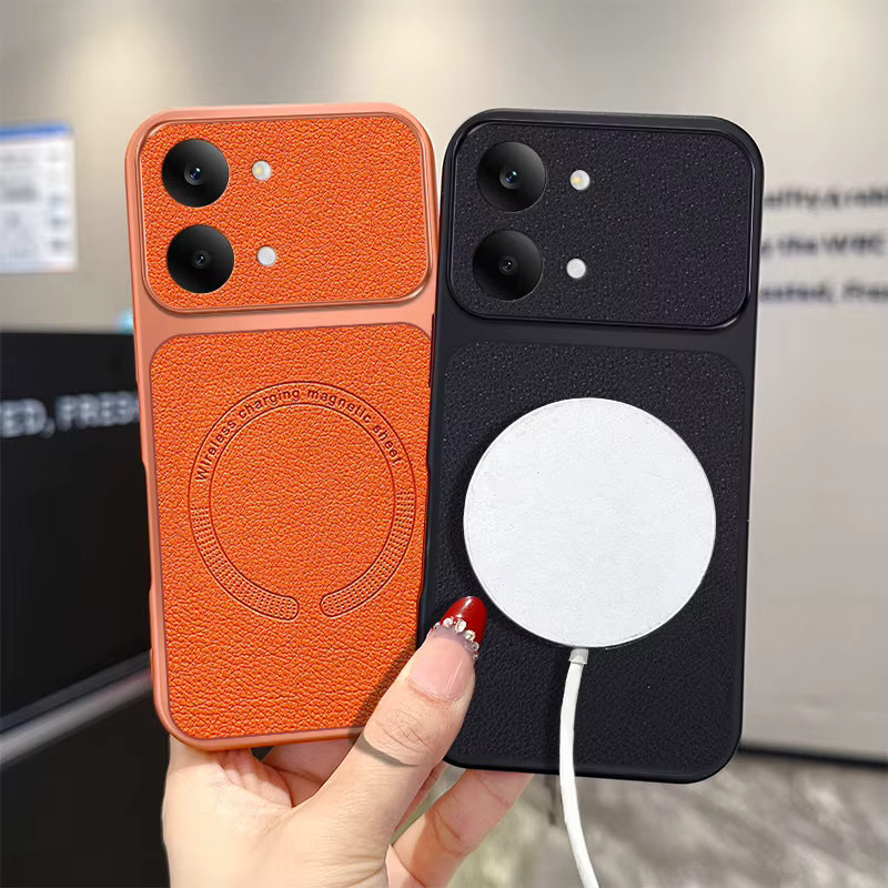 Xiaomi Schutzhülle für POCO X8 Pro und POCO X8 Pro Max mit Lychee-Muster, magnetisch, ultradünn, Farbe: Schwarz - Bild 2