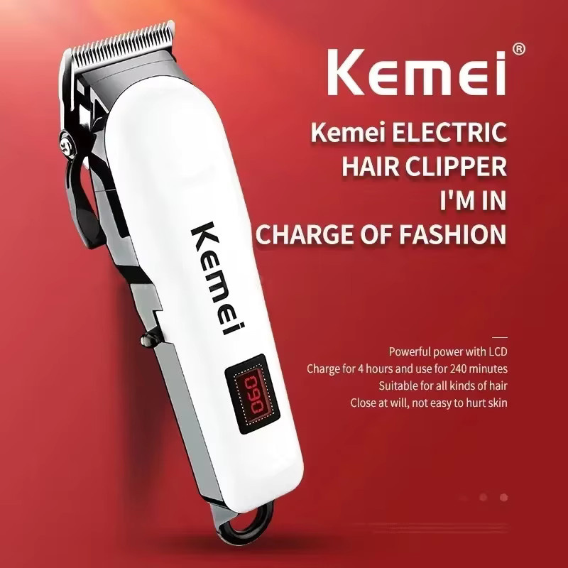 Kemei Haarschneidemaschine, weiß, Herren - Bild 2