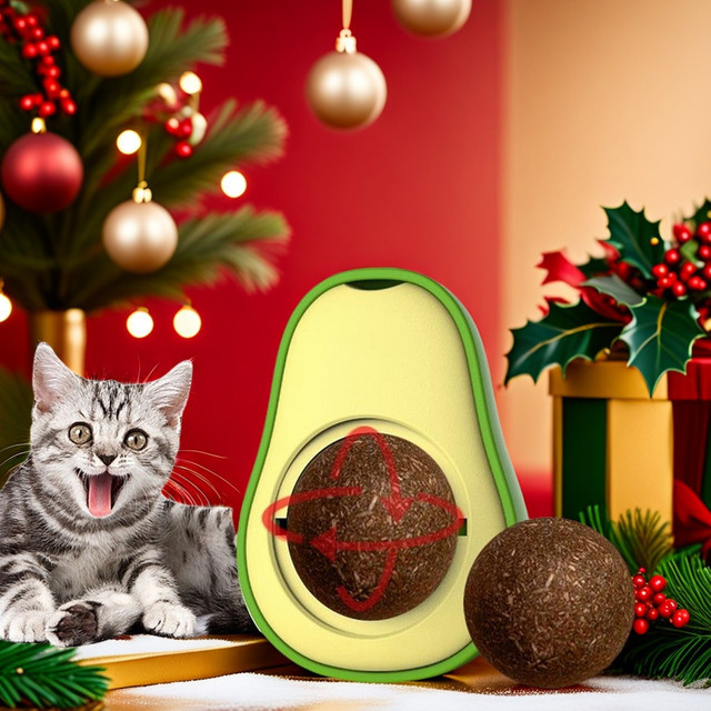 COOYOMOO Wand interaktiver Ball, Katzen-Spielzeug, mit Katzenminze - Bild 1