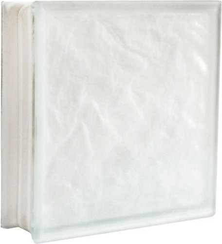 Fuchs Design Glasbaustein in Weiss mit Satin-Finish, B/H: 30 x 30 cm - Bild 1