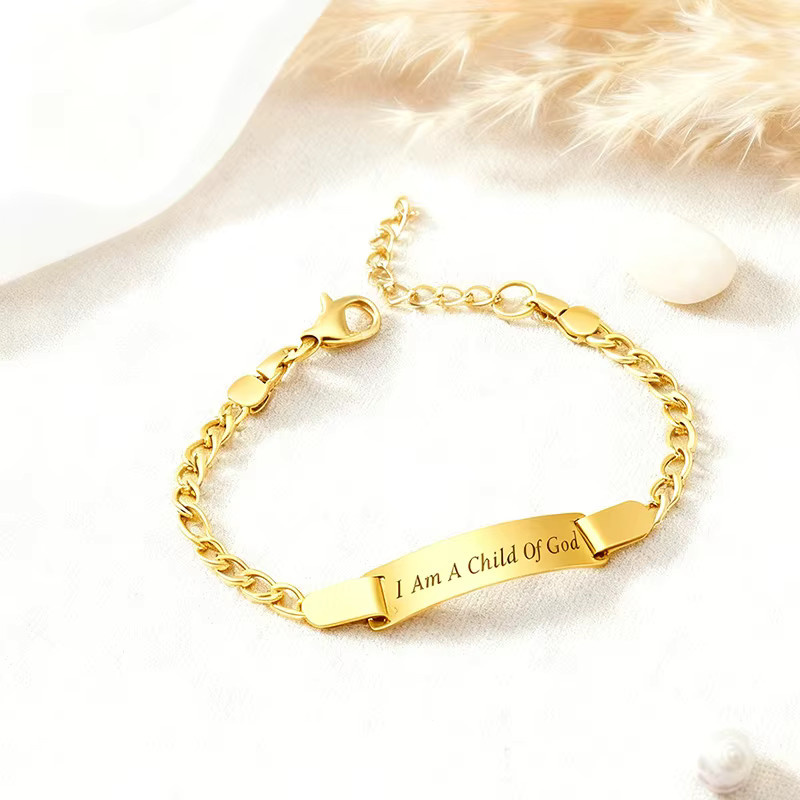 konminry Armband, 18K vergoldetes Edelstahl, Kinder - Bild 2