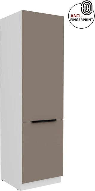Küchen Hochschrank ARIA in Sandgrau matt mit Anti Fingerprint Effekt, Breite: 60 cm - Bild 1