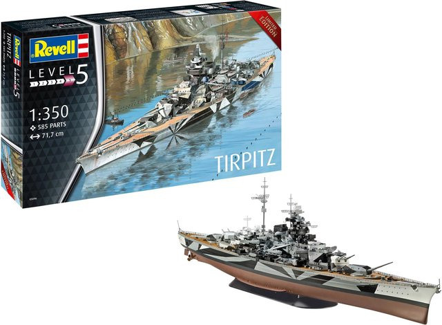 Revell Battleship Tirpitz, Modellbau, 1:350 - Bild 2