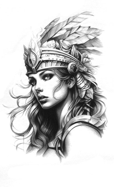 Athena Temporäre Tattoos, Wasserdicht, Herren - Bild 1