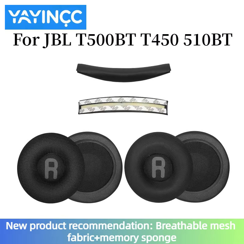 JBL Ersatz-Ohrpolster atmungsaktiv in Schwarz für Tune 600, T450, T450BT, T500BT und JR300BT - Bild 1
